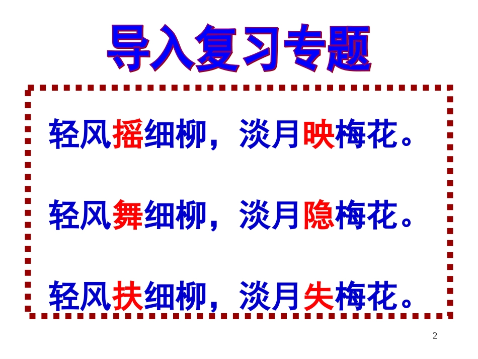 高考语文专题复习 诗歌鉴赏 课件 ppt 课件_第2页