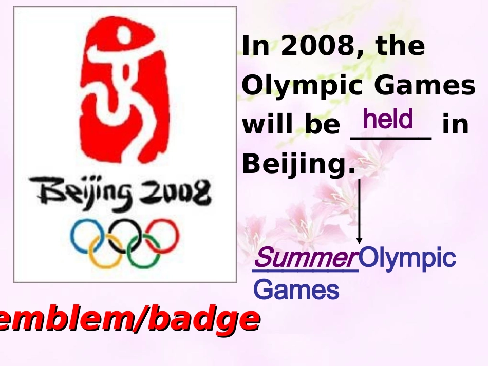高中英语unit2 the olimpic games (reading)课件_第2页