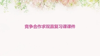 竞争合作求双赢复习课课件