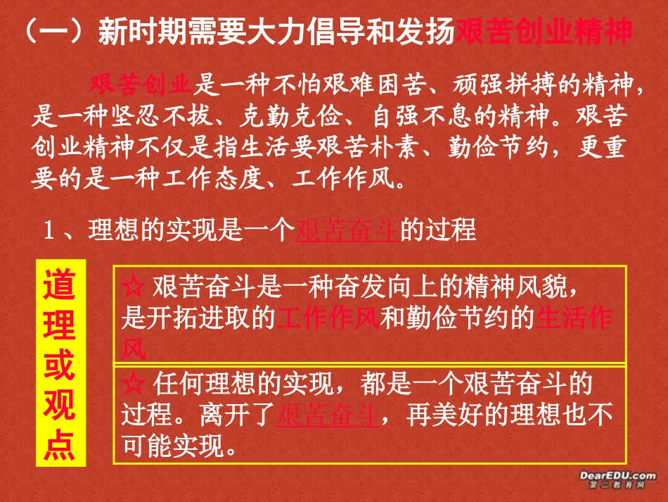 苏教版初三政治发扬创业精神 投身创业实践 课件_第2页