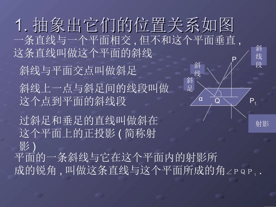 高中数学直线与平面的位置关系ppt 课件_第3页