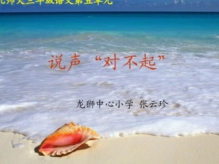 《说声“对不起》课件