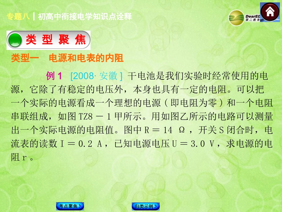 高中衔接电学知(考点聚焦归类示例)课件_第3页