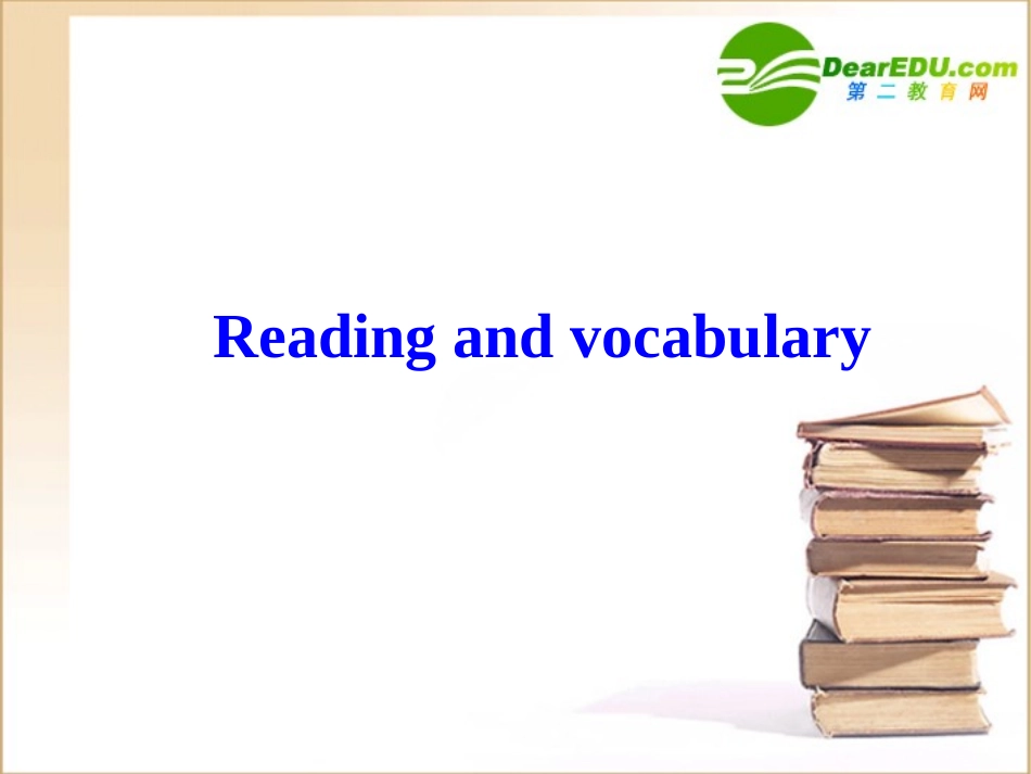 高中英语 B6 Module 1 Small Talk Reading and vocabulary 39课件 外研版选修6 课件_第1页