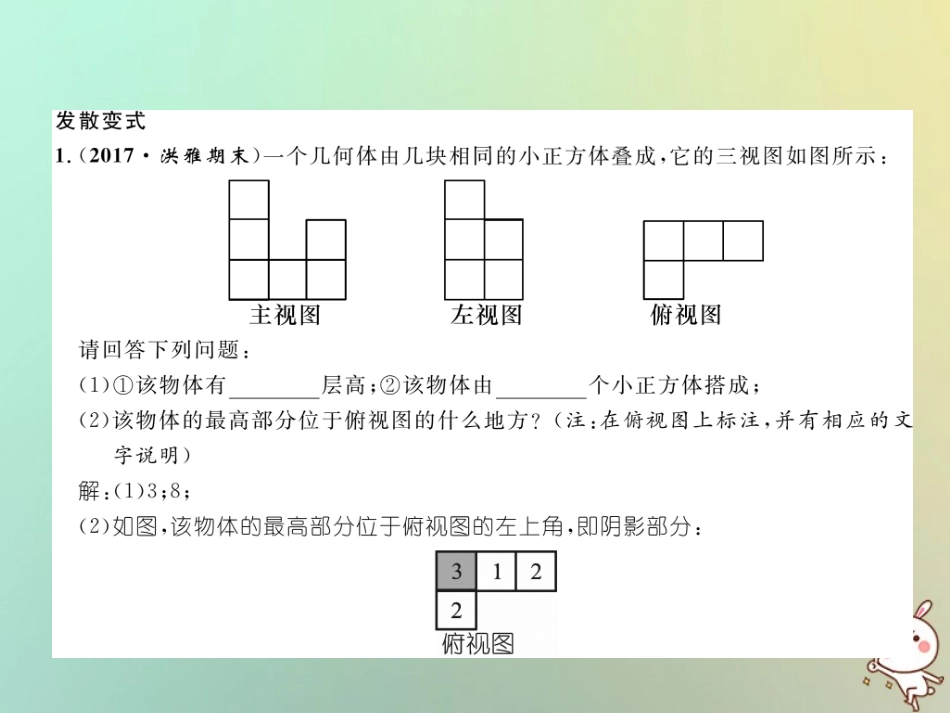 秋七年级数学上册 变式思维训练21习题课件 (新版)华东师大版 课件_第3页