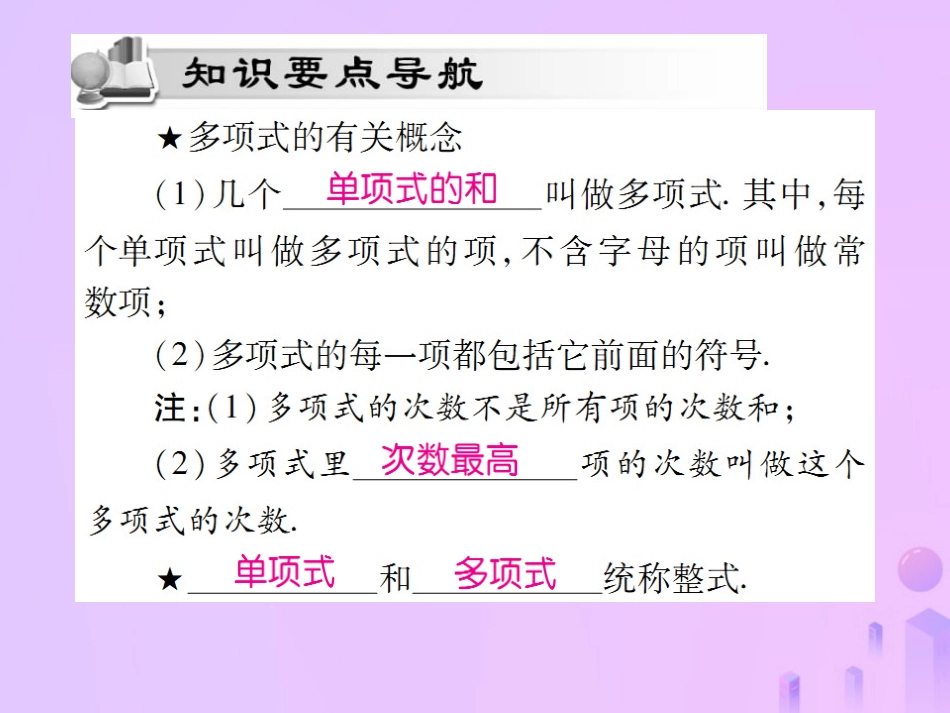 秋七年级数学上册 第二章 整式的加减 2.1 整式(第3课时)讲解课件 (新版)新人教版 课件_第2页