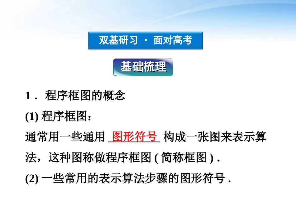 高考数学总复习 第11章第1课时算法与程序框图精品课件 文 新人教B版 课件_第3页
