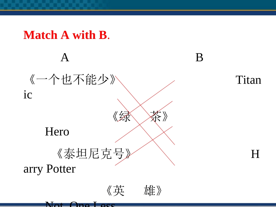 高中英语 Module 6 Films and TV Programmes 课件 外研版必修2 课件_第3页