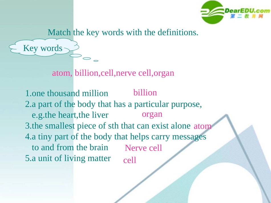 高中英语 Unit21 (lesson2 brain power )课件 北师大版选修7 课件_第3页