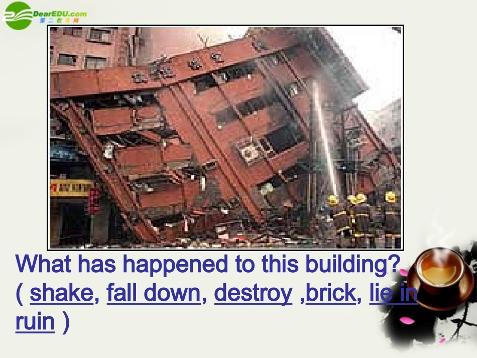 高一英语 Unit4 Earthquake Workbook课件 人教版大纲 课件_第3页