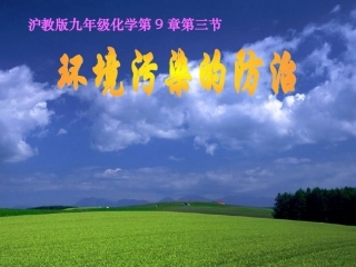 环境污染的防治