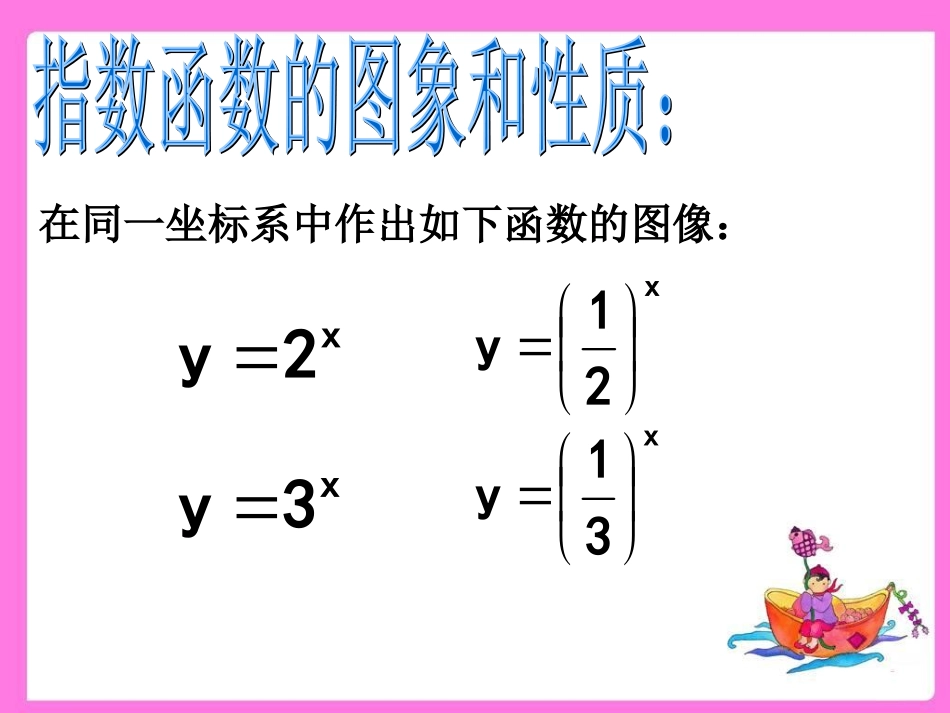 高中数学 指数函数及其性质课件 新人教A版必修1 课件_第3页