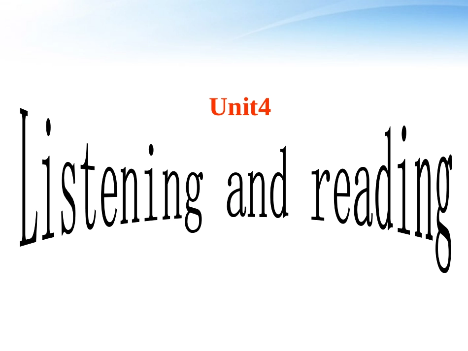 高中英语 Unit4 Task课件 新人教版必修2 课件_第1页