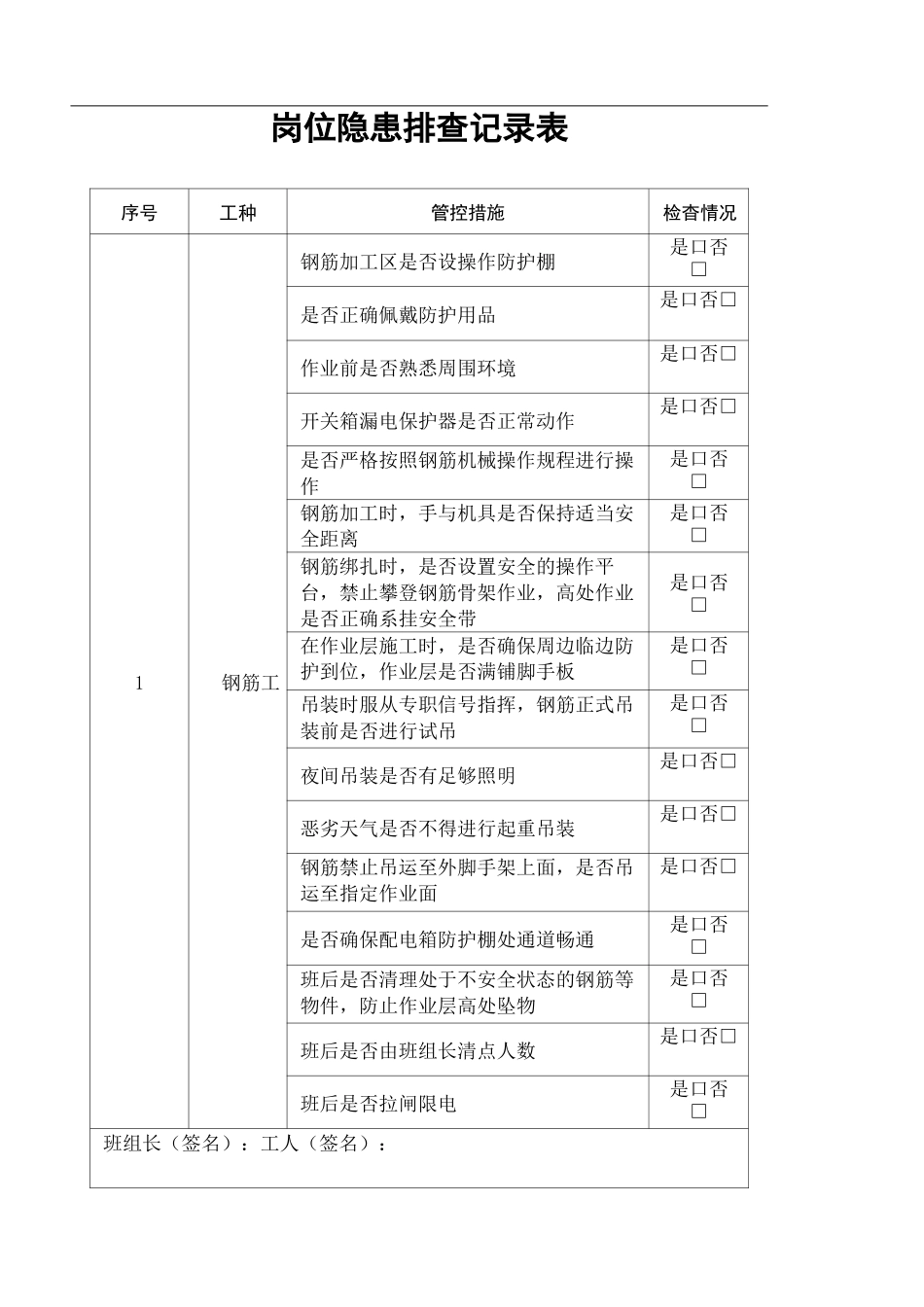 隐患排查记录表_第2页