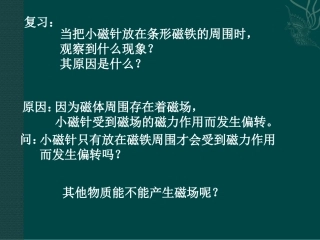 物理：沪科版九年级电流的磁场（课件）1