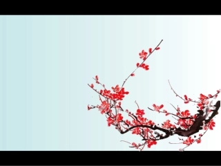 梅花背景图案模版