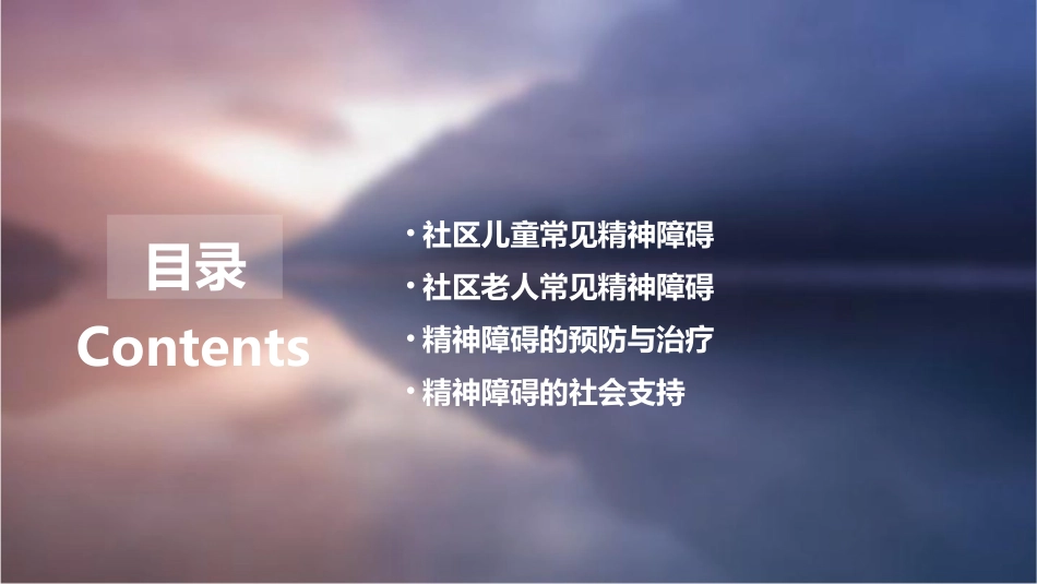 社区儿童与老人的常见精神障碍课件_第2页