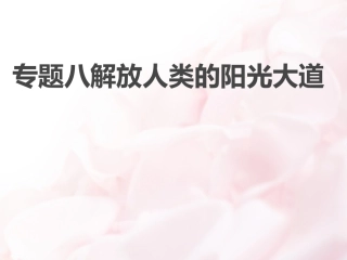 专题八_解放人类的阳光大道
