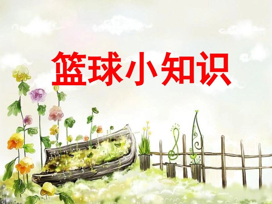 新生小学体育室内课：篮球小知识_第1页