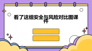 看了这组安全与风险对比图课件