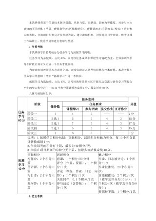 网上学习考核评价方法