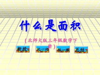 北师大版数学三年级下册《什么是面积》课件
