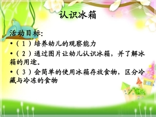 科学教育认识冰箱