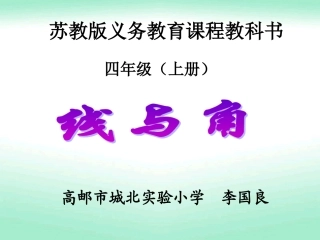 垂线与平行线第一课时