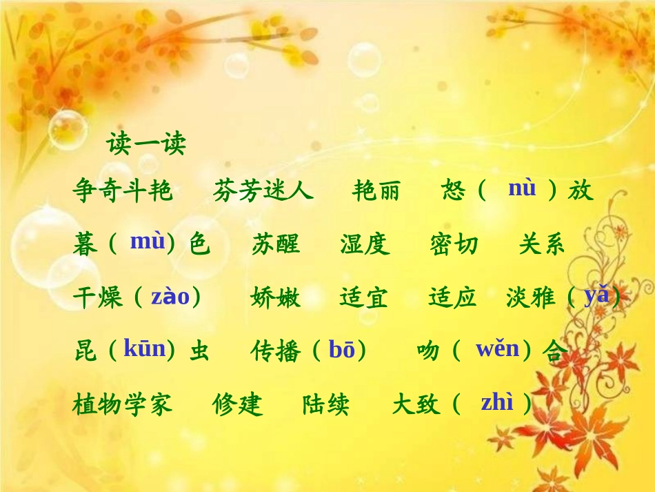 （人教新课标）三年级语文上册课件花钟6_第2页