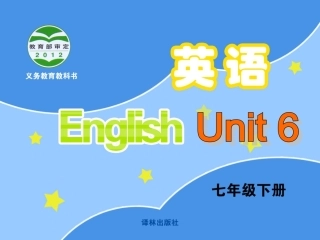 英语七年级下牛津版Unit6Grammar