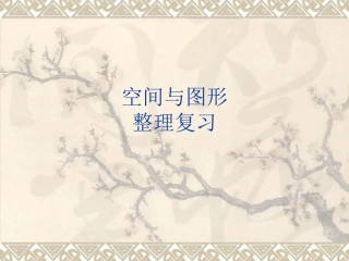 空间与图形复习