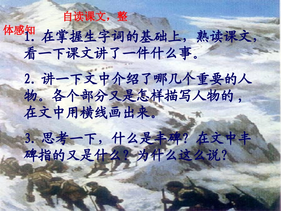 小学语文《丰碑》课件_第2页