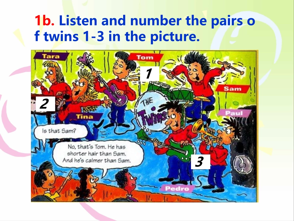 八年级上册Unit3单元AectionA(1a-1c)课件_第3页