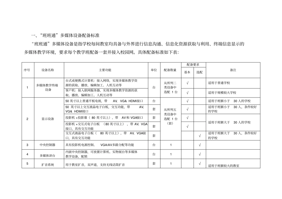 内蒙古自治区基础教育学校信息化配备标准_第3页