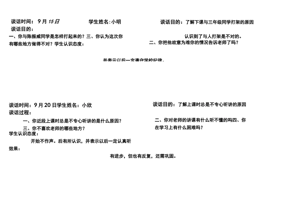 小学生心理访谈记录文稿_第3页