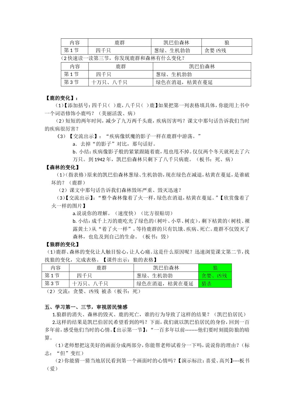 《狼和鹿》新第一课时_第2页