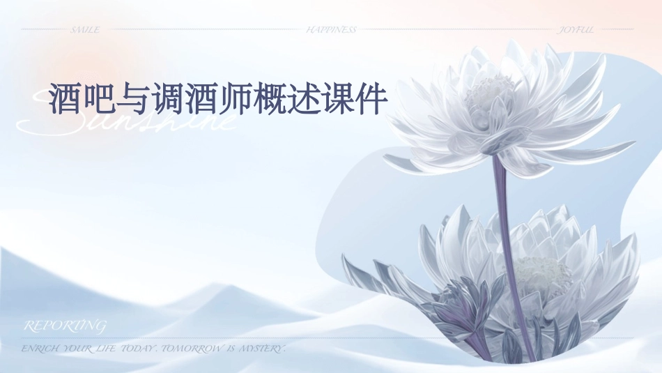 酒吧与调酒师概述课件_第1页