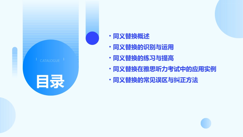 雅思听力中同义替换课件_第2页