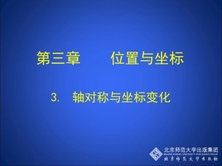 轴对称与坐标变化演示文稿 
