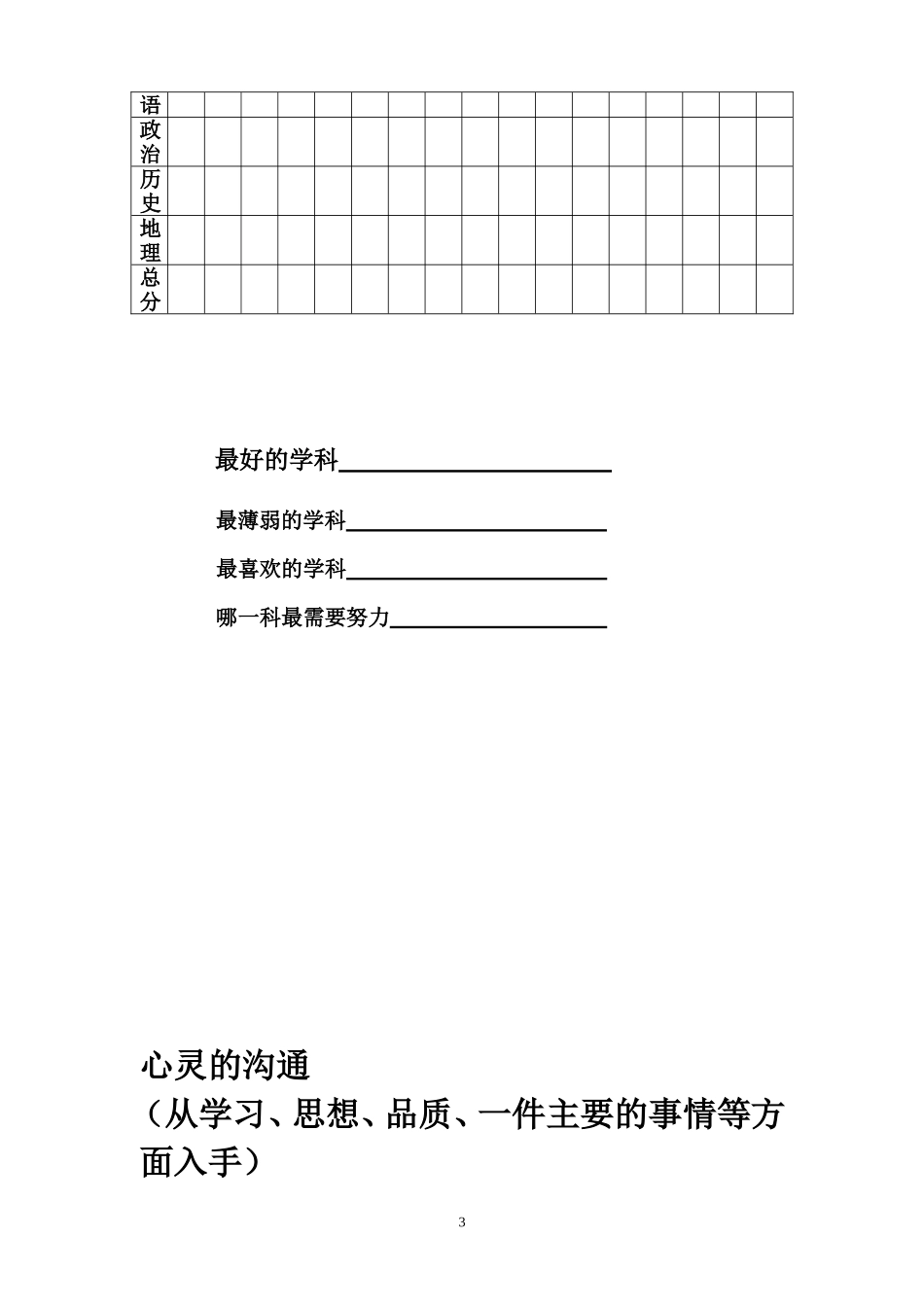 2015学生成长记录册_第3页