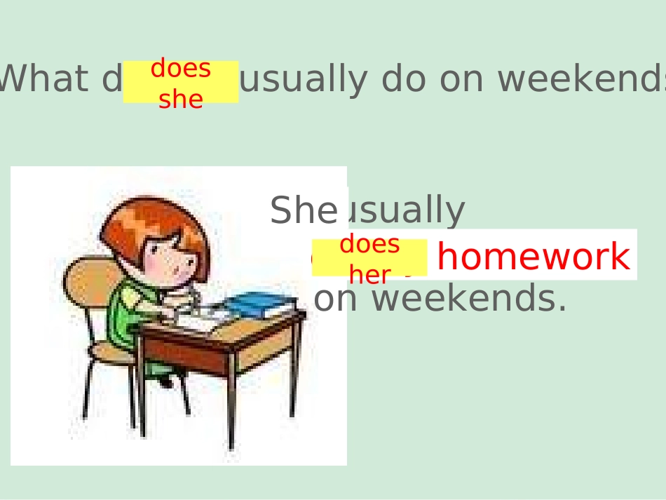 新人教版八年级英语上册Unit2HowoftendoyouexerciseSectionA（1a-2d》课件（共29张PPT）_第3页