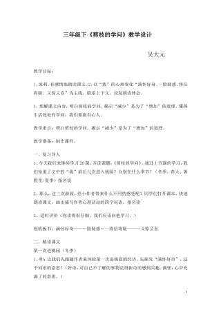 剪枝的学问(第二课时)