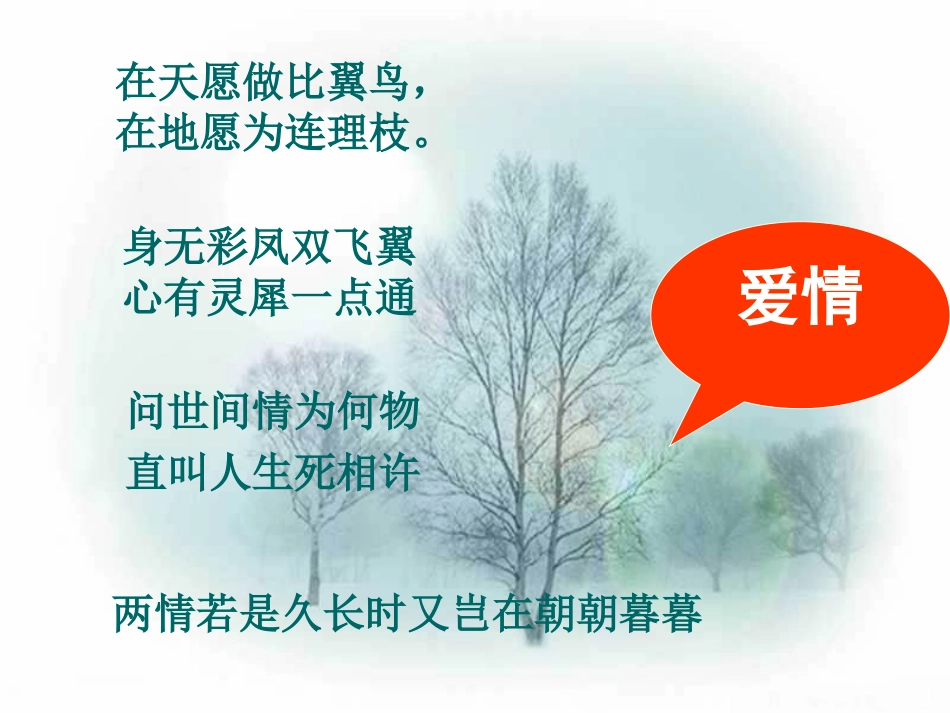 高一职业语文《致橡树》_第3页