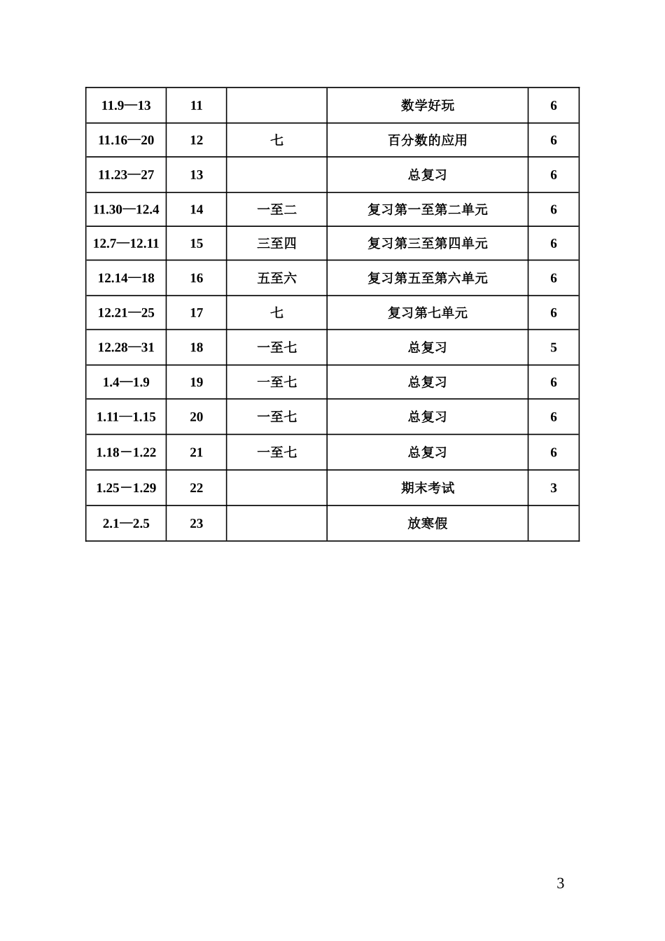 六上数学计划201509_第3页