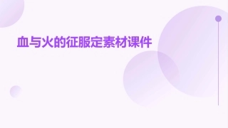 血与火的征服定素材课件