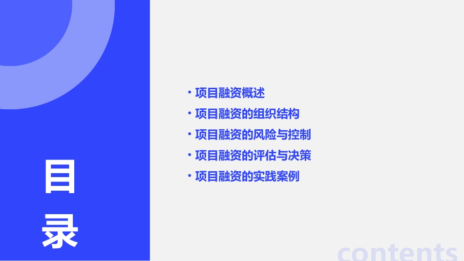 项目融资的组织与结构课件_第2页