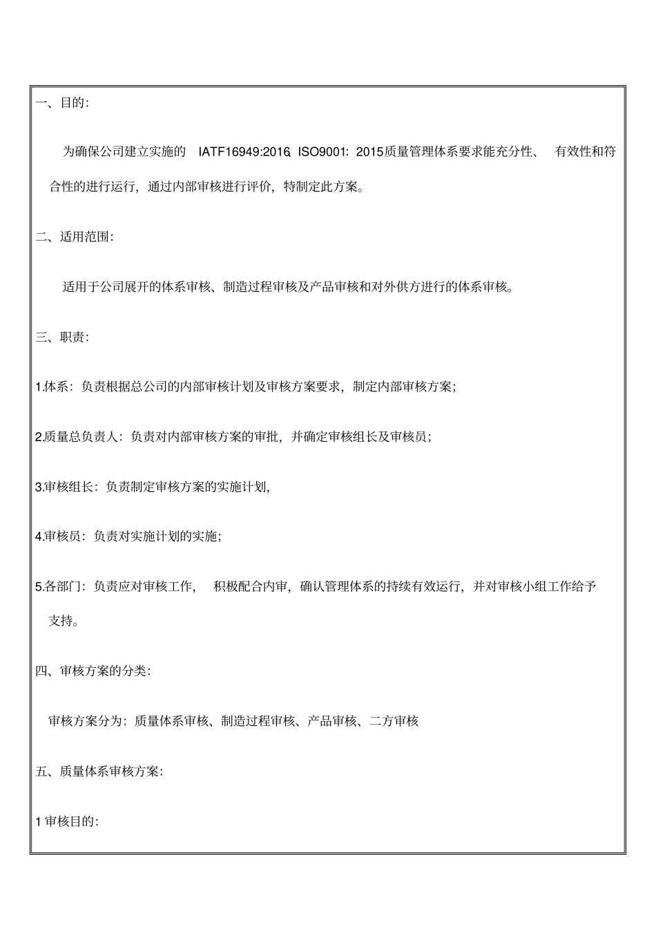 内部审核方案_第3页