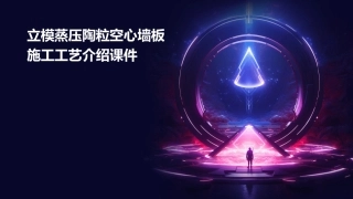 立模蒸压陶粒空心墙板施工工艺介绍课件