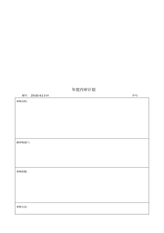 内部审核检查表与不合格项分布表