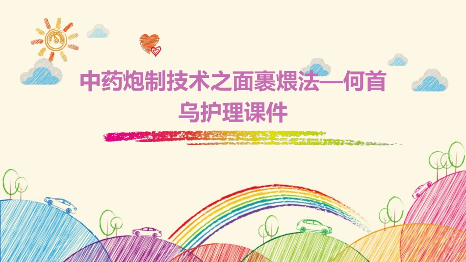 中药炮制技术之面裹煨法—何首乌护理课件_第1页